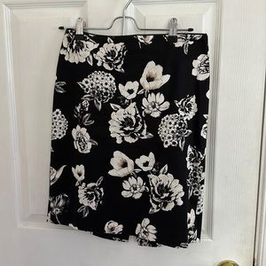 White House black market floral pencil skirt
